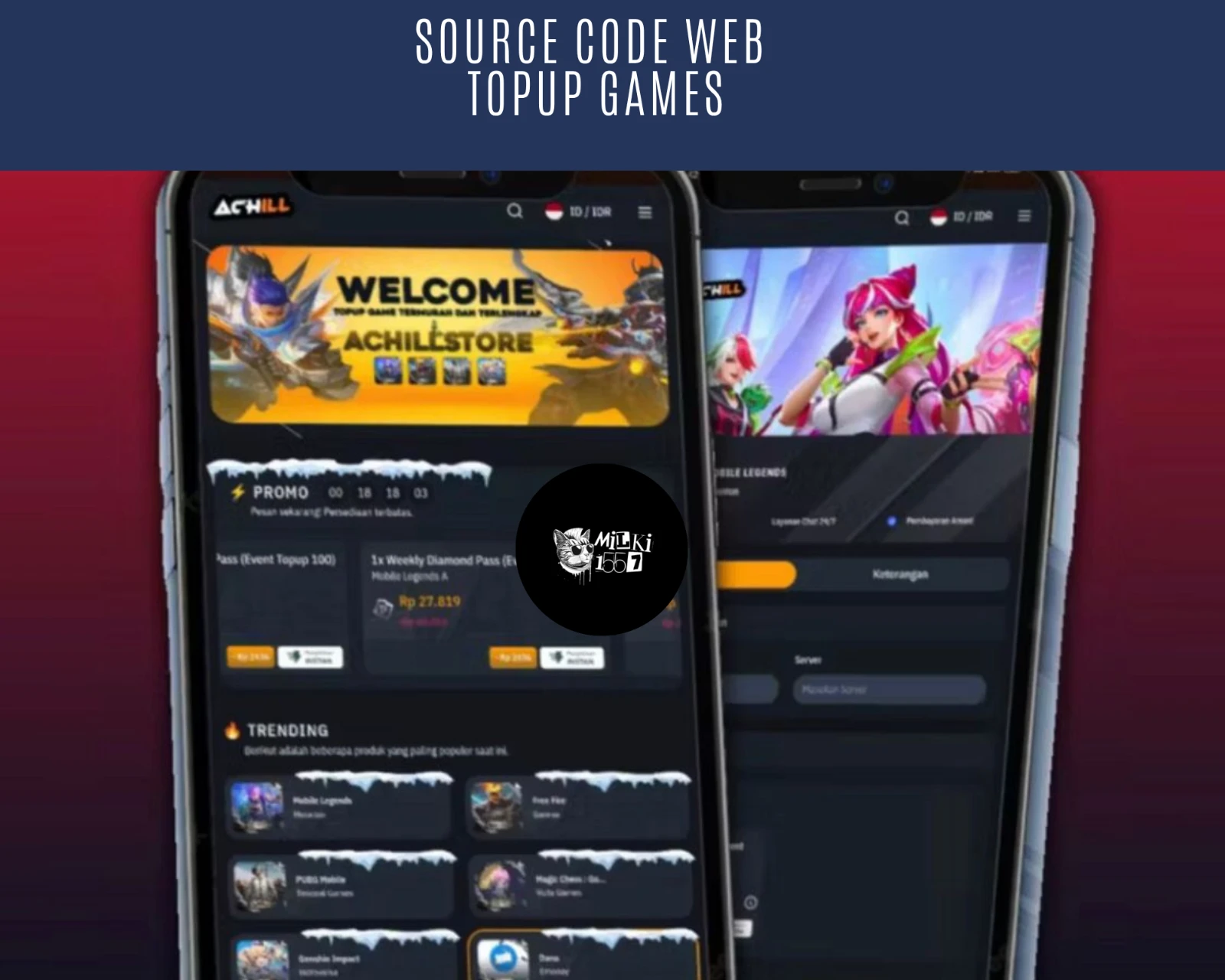 Source Code Web Topup Games V2 - Top Up Game